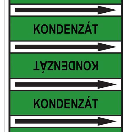 Značení potrubí, kondenzát